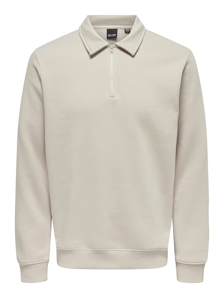 only-and-sons-miesten-neulepsuero-ceres-1-4-zip-beige-3