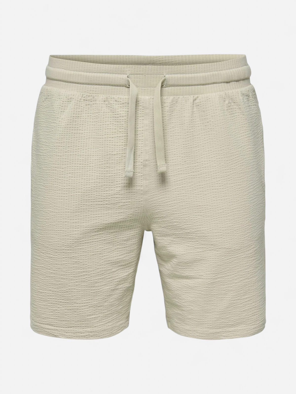 Only and Sons miesten shortsit, K KIAN REG SEERSUCKER SHORTS Beige - Kekäle.fi