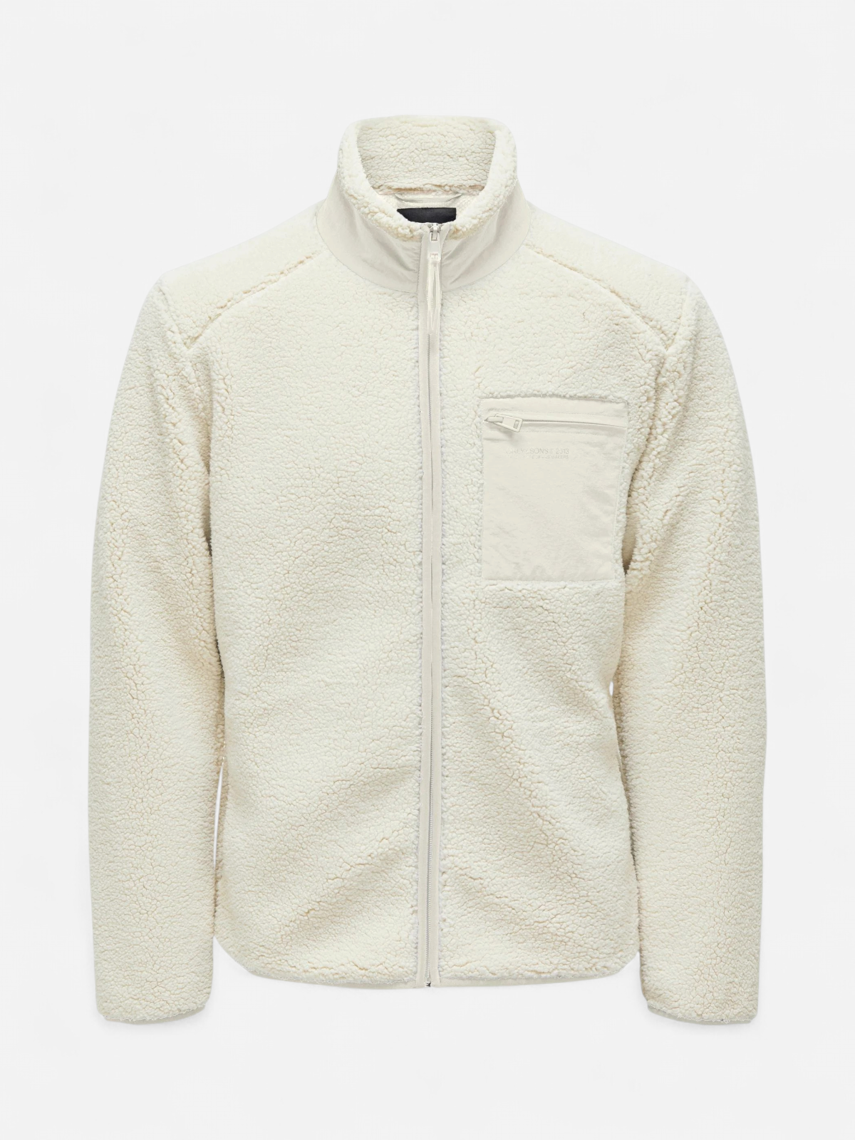 Only and Sons Miesten Teddytakki, DALLAS SHERPA JACKET Luonnonvalkoinen - Kekäle.fi