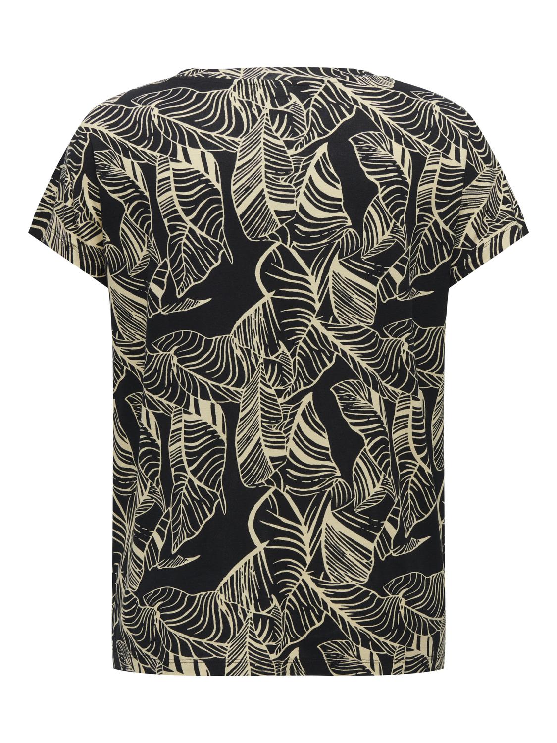 only-carmakoma-naisten-toppi-carclarisa-life-in-one-v-neck-tee-musta-kuosi-2