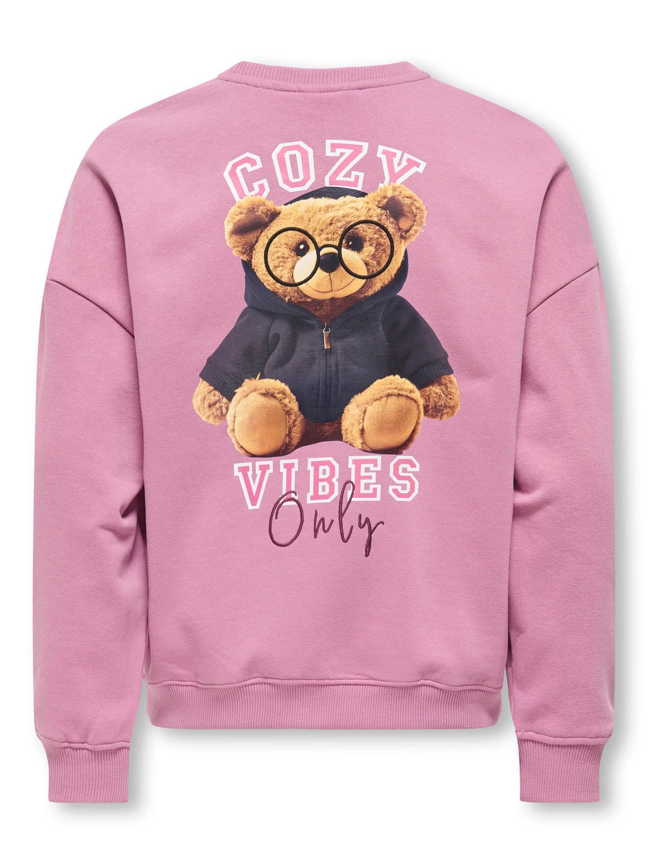 Kids Only lasten collegepaita KOGBILA PRINT O-NECK SWEAT NOOS, vaaleanpunainen