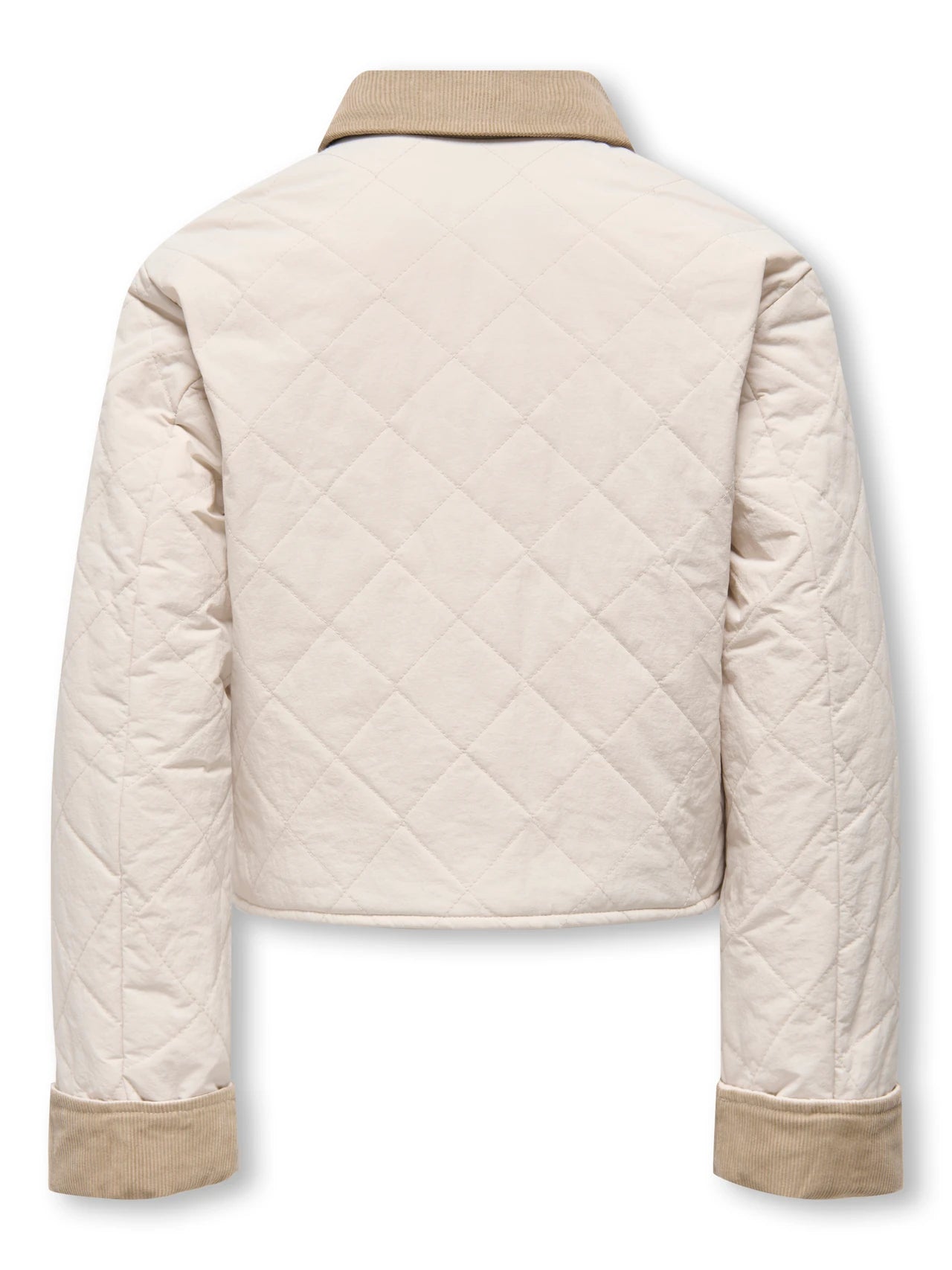 Kids Only lasten välikausitakki Kogrosalina Quilted Mix Jacket, luonnonvalkoinen
