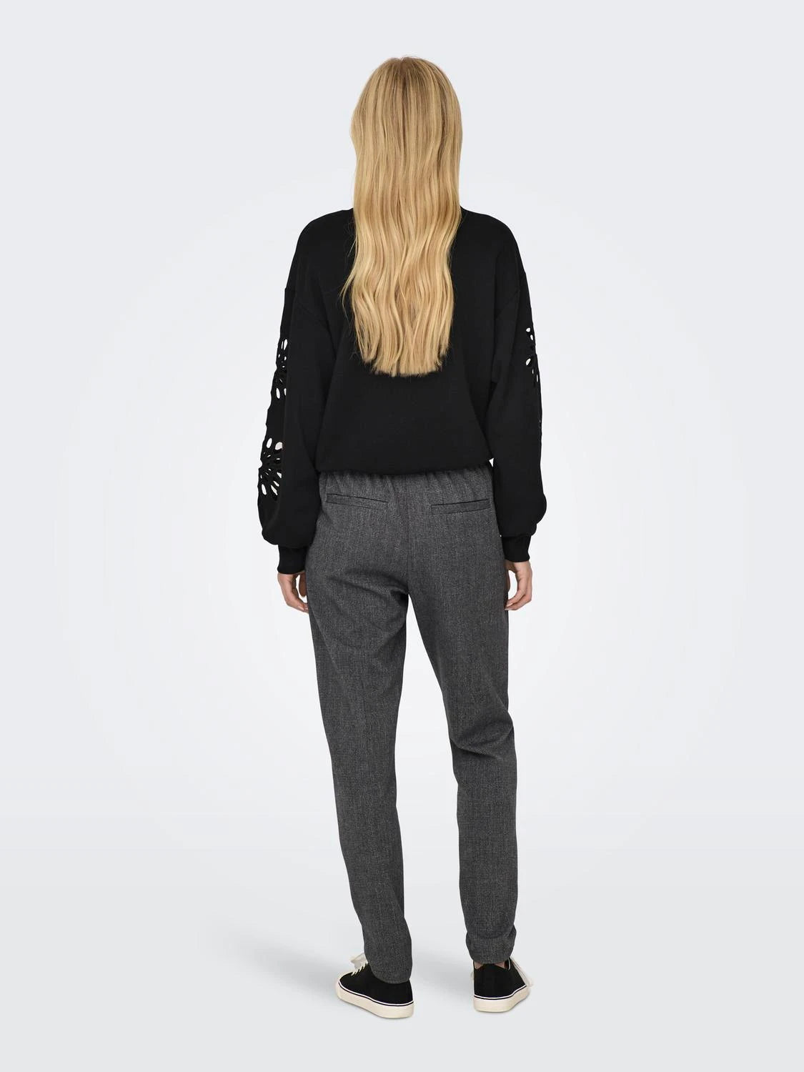 only-naisten-housut-onlpoptrash-elise-easy-melange-pant-noos-harmaa-kuosi-2