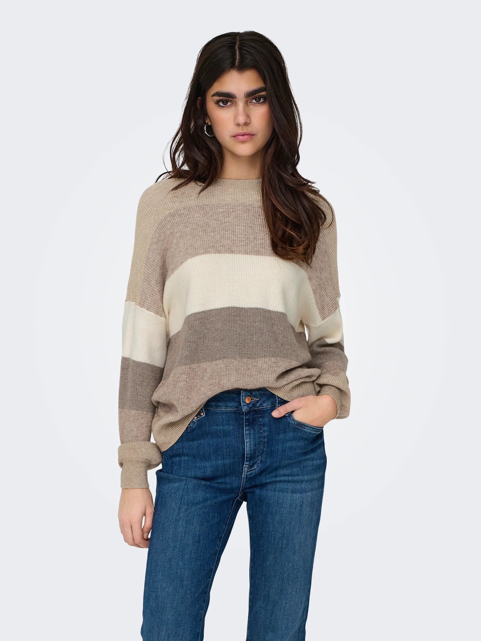 only-naisten-neuleet-onlatia-ls-stripe-pullover-kuosillinen-beige-1