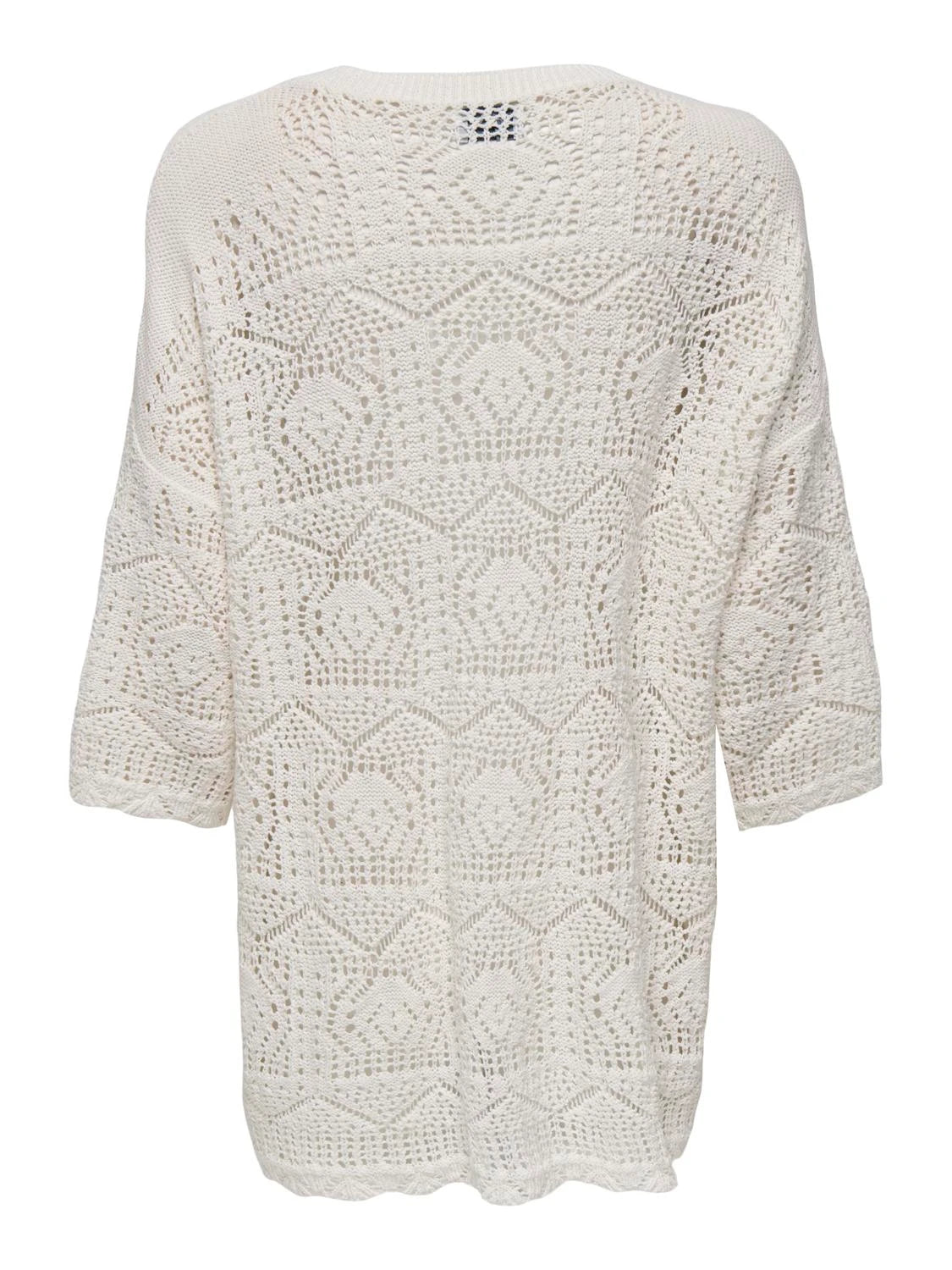 only-naisten-neulepusero-onlbea-life-3-4-loose-o-neck-nca-knt-luonnonvalkoinen-2