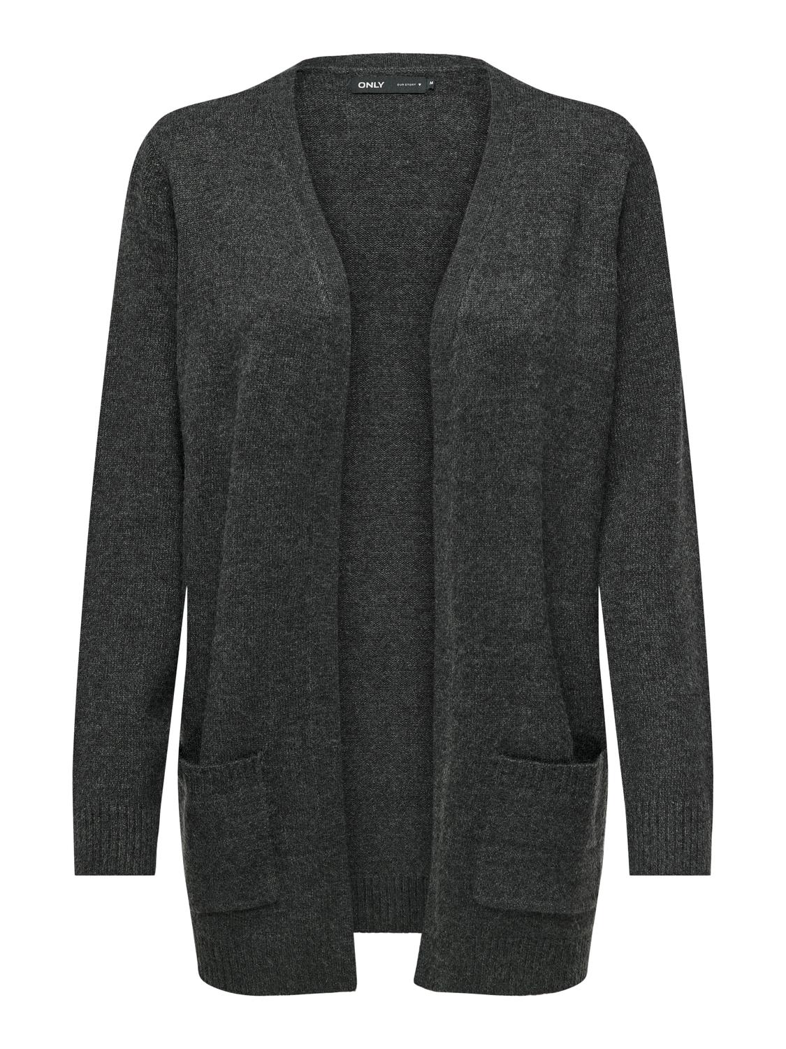 only-naisten-neuletakki-lesly-ls-open-cardigan-grafiitti-1