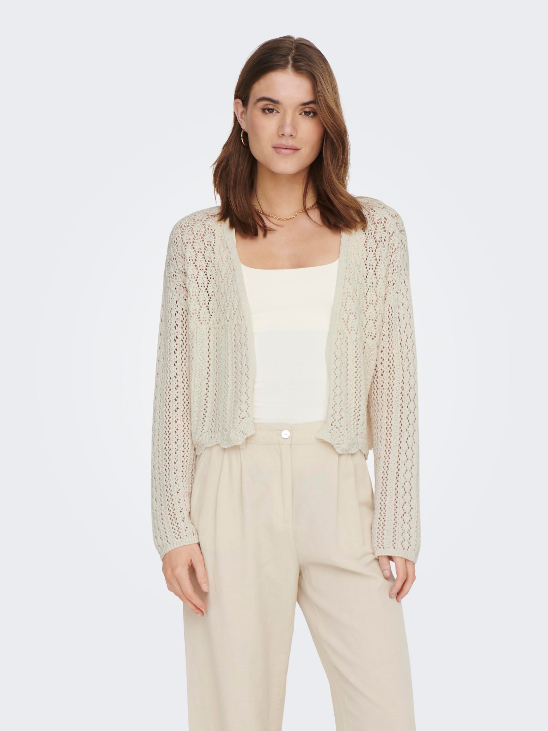 only-naisten-neuletakki-onlnola-7-8-life-open-cardigan-knt-noos-luonnonvalkoinen-1