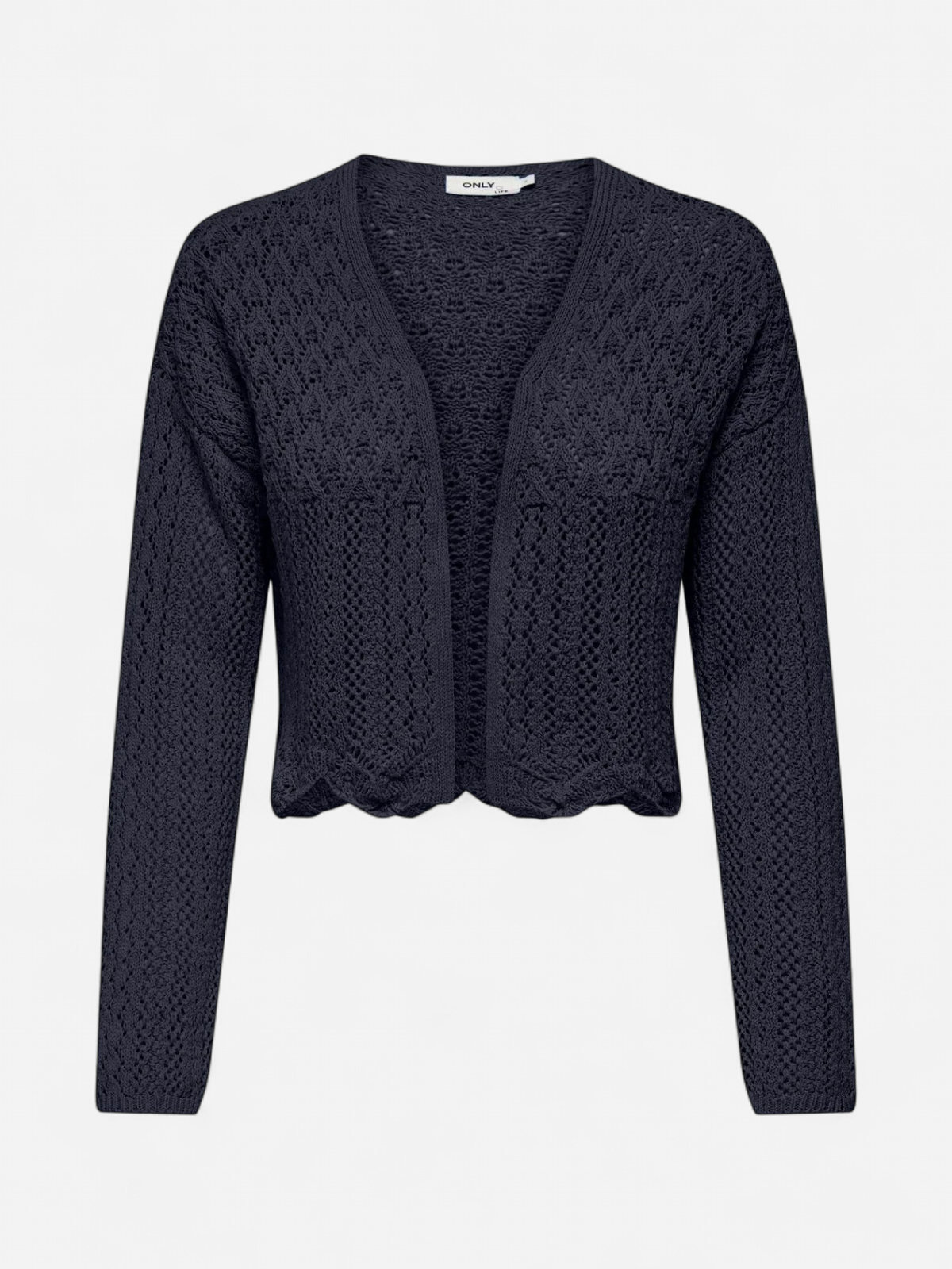 Only Naisten Neuletakki, ONLNOLA 7/8 LIFE OPEN CARDIGAN KNT NOOS Tummansininen - Kekäle.fi