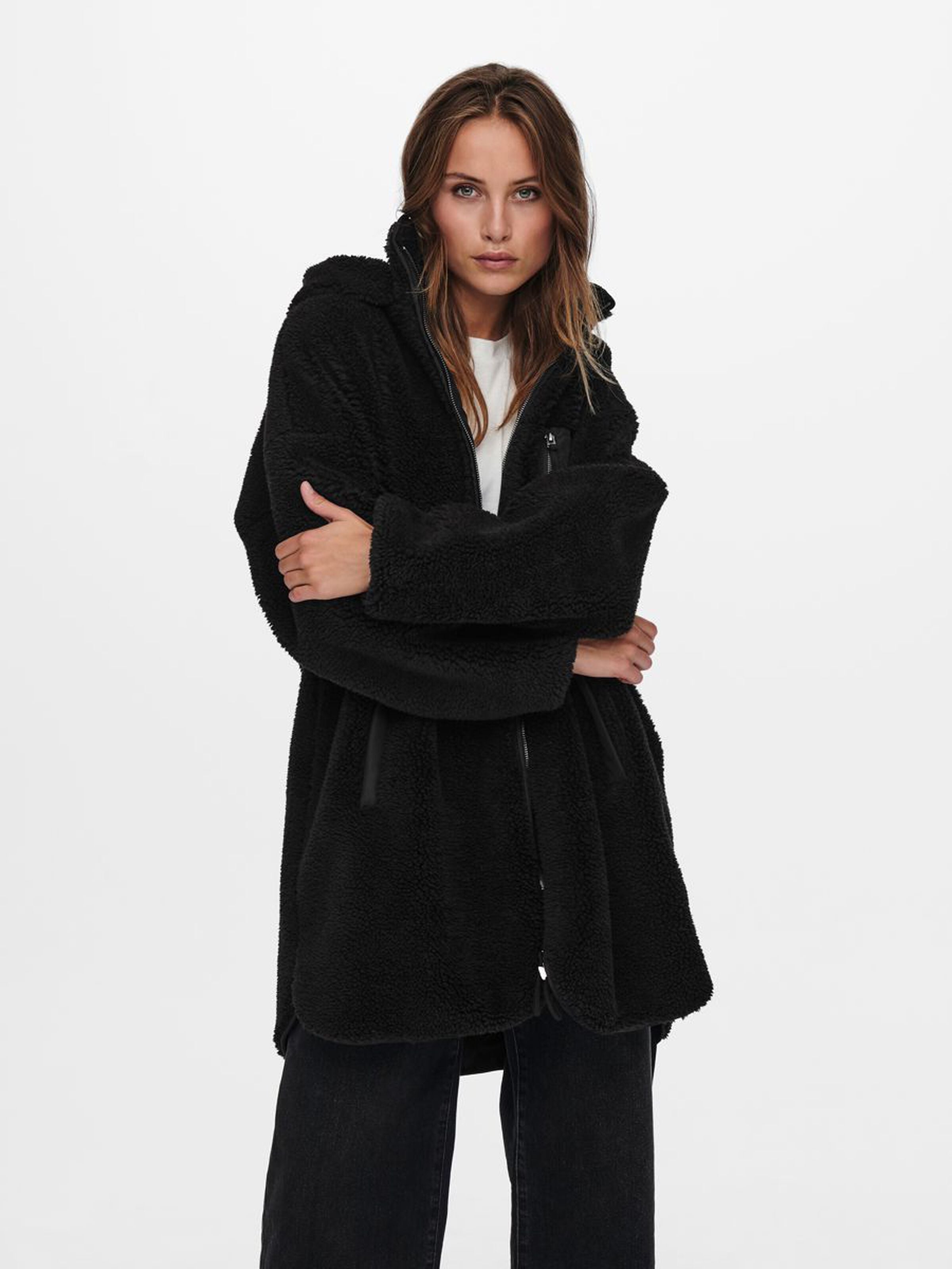 only-naisten-teddytakki-onlsascha-sherpa-jacket-cc-otw-musta-1