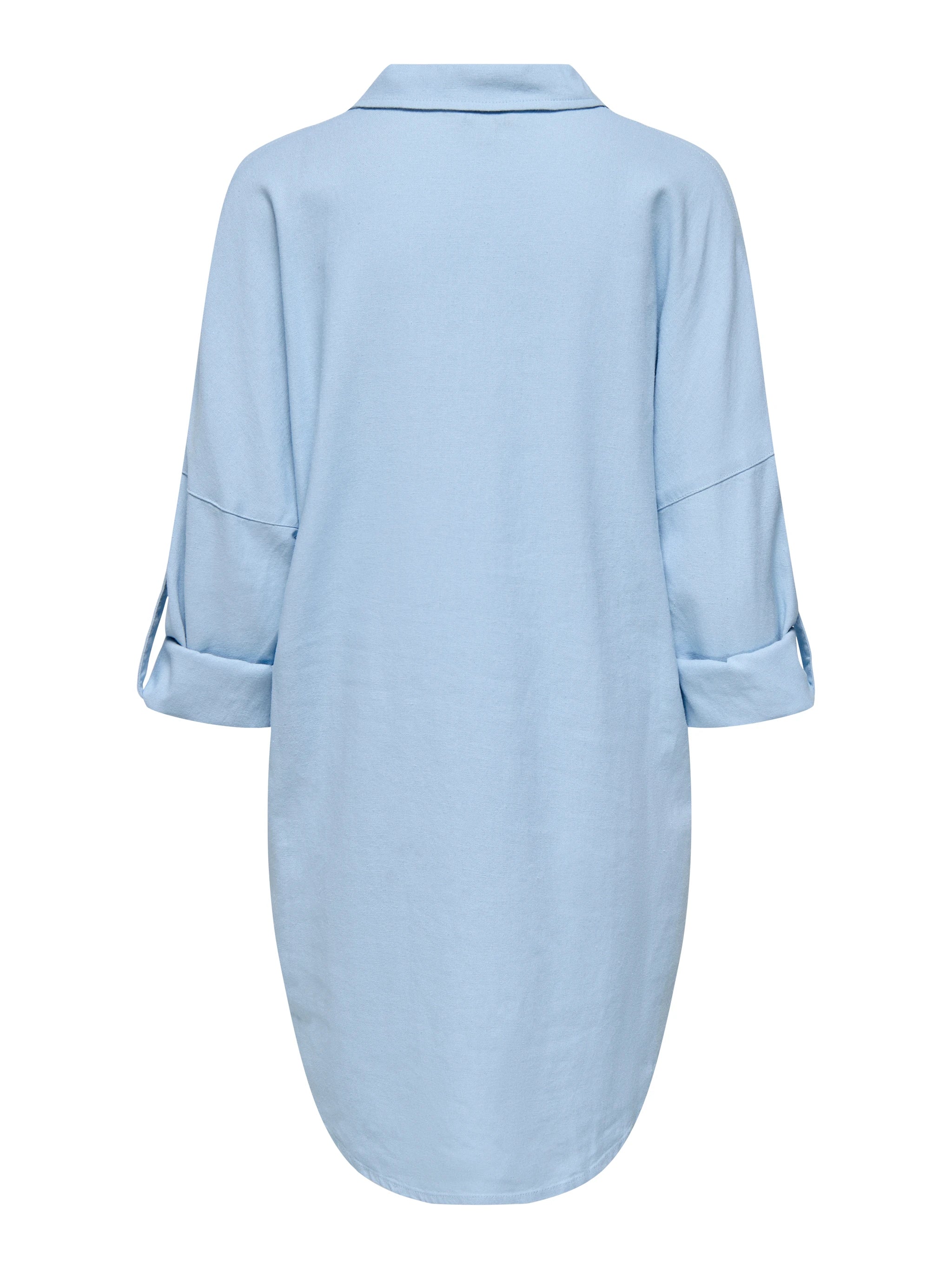 only-naisten-tunika-onlcaro-3-4-linen-bl-tunic-cc-pnt-vaaleansininen-4