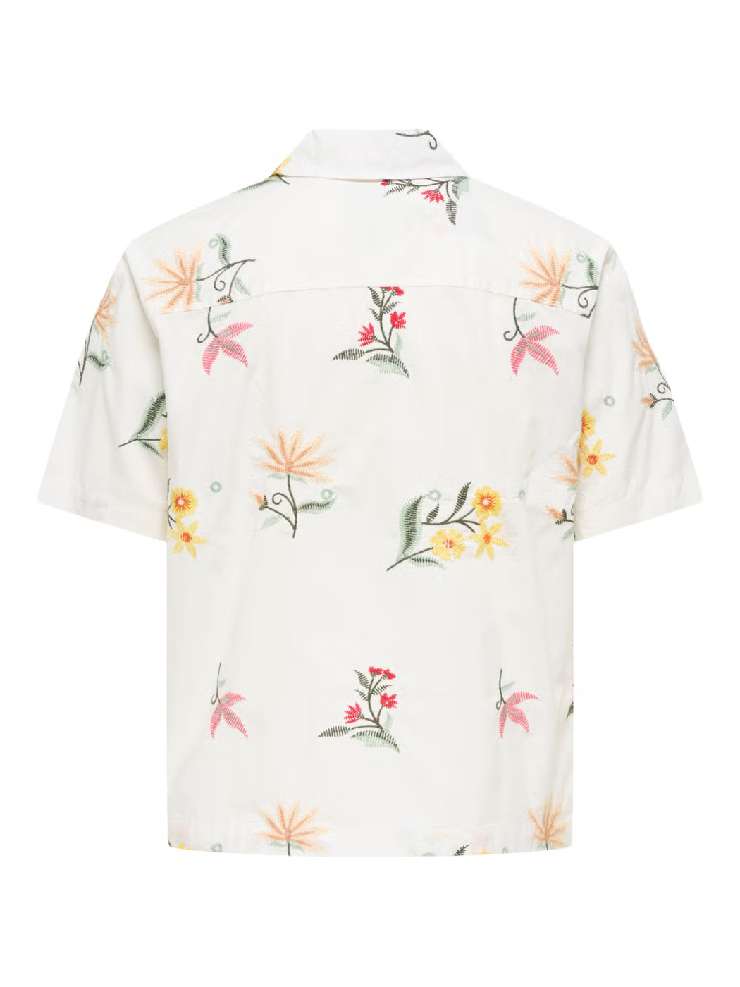 Only and Sons miesten kauluspaita ONSEDWARD RLX SS Shirt, Bright White
