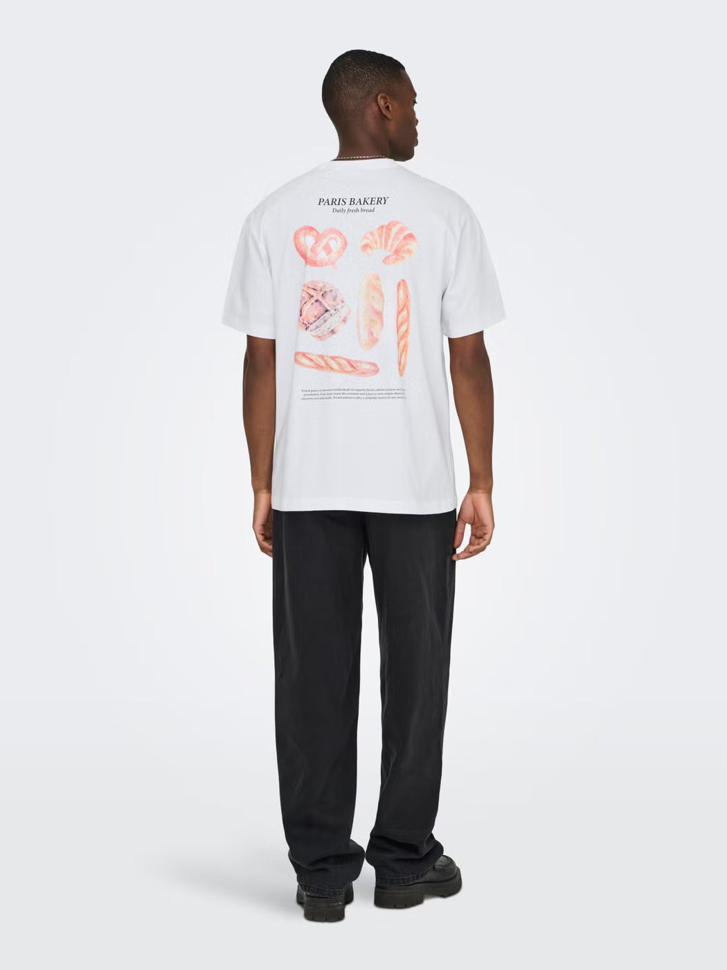 Only and Sons miesten T-paita Onsfred Elegants Rlx Ss Tee, Bright White