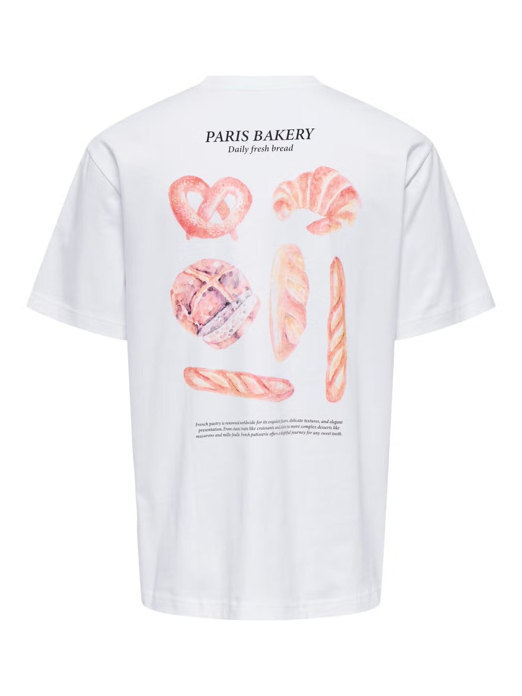 Only and Sons miesten T-paita Onsfred Elegants Rlx Ss Tee, Bright White