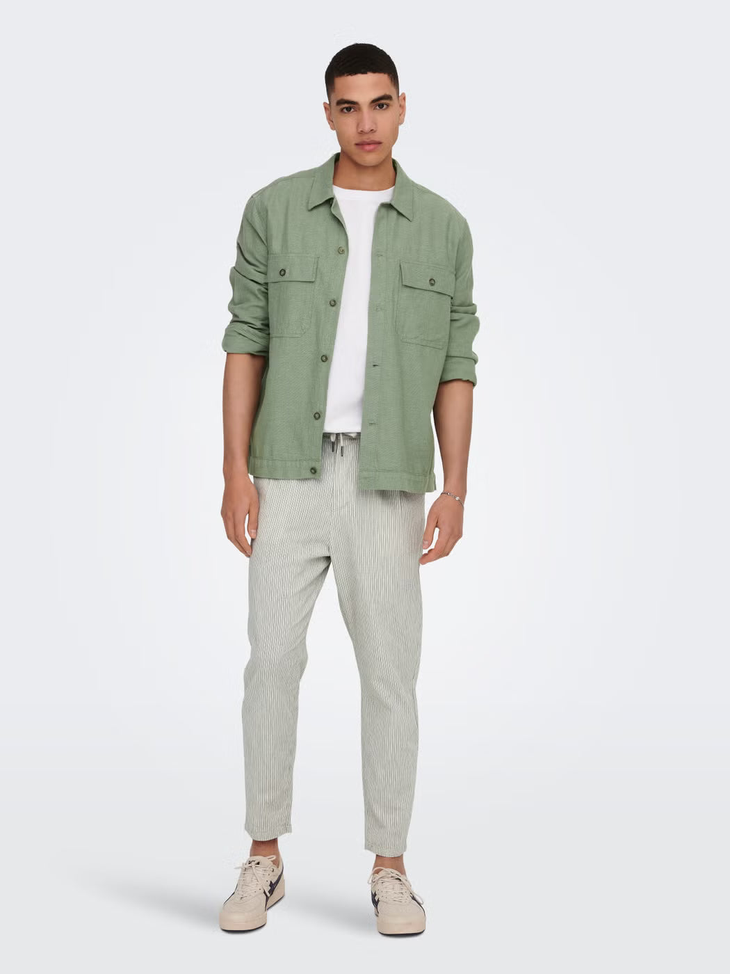 Only and Sons miesten paitatakki Onskennet LS Overshirt Noos, Swamp