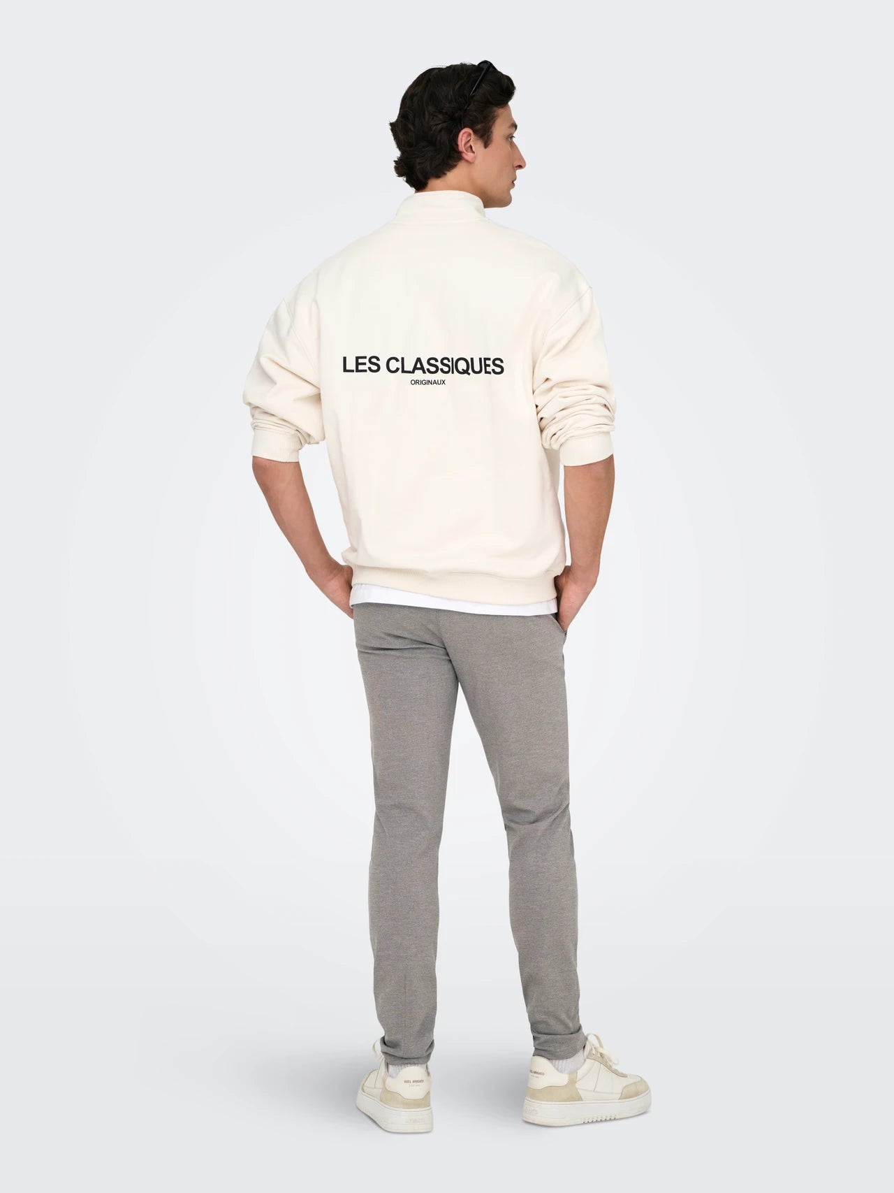 Only and Sons miesten housut ONSMARK SLIM TAP DITSY 2912 PANT NOOS, Tobacco Brown