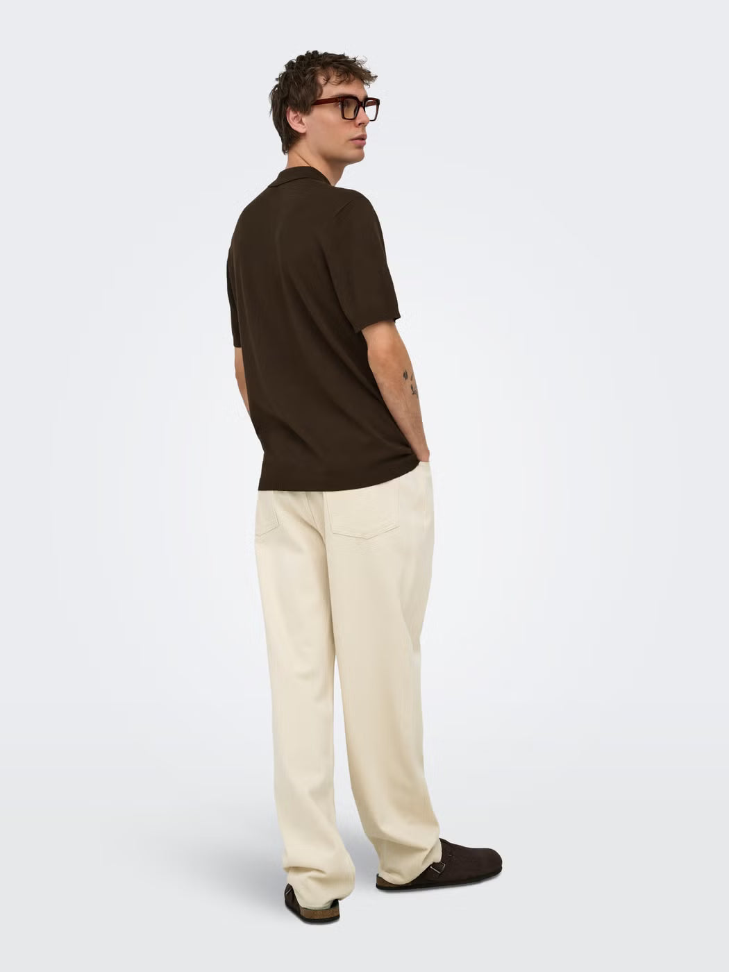 Only and Sons miesten pikeepaita Wyler, Coffee Bean