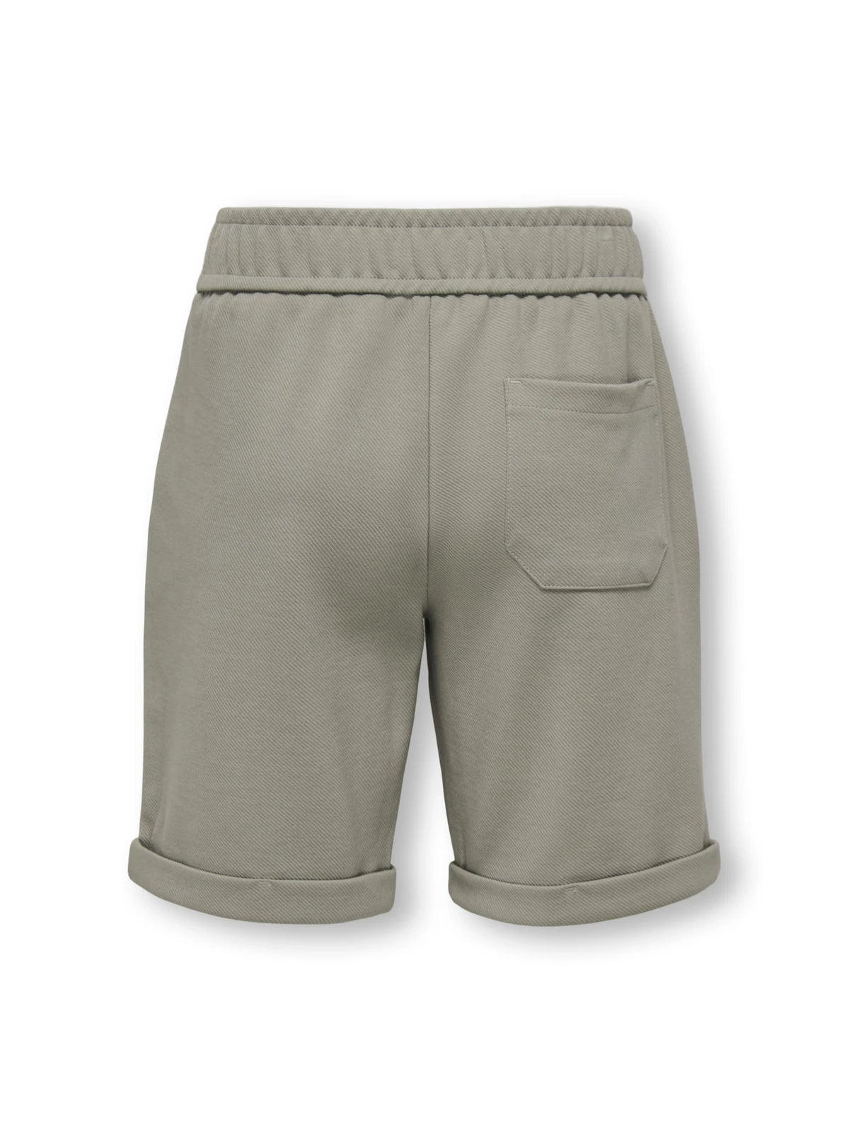 Only and Sons Junior lasten shortsit OSJNEW Kodyl Sweatshorts, beige, beiget college-shortsit, joustava vyötärö, käännetyt lahkeensuut ja takatasku.
