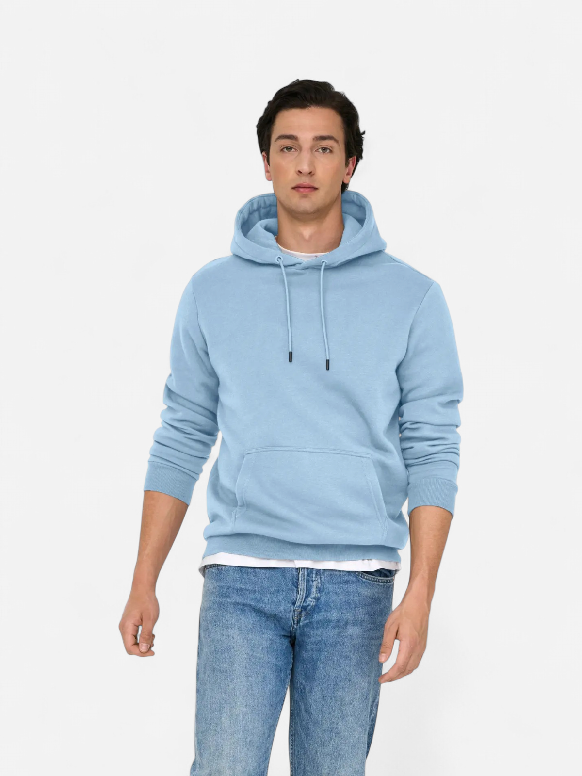Only and Sons miesten huppari ONSCERES Hoodie Sweat, vaaleansininen - Kekäle.fi