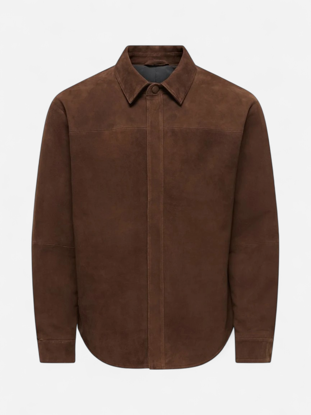 ONSELIAS SUEDE SHACKET OTW Coffee Bean - Kekäle.fi