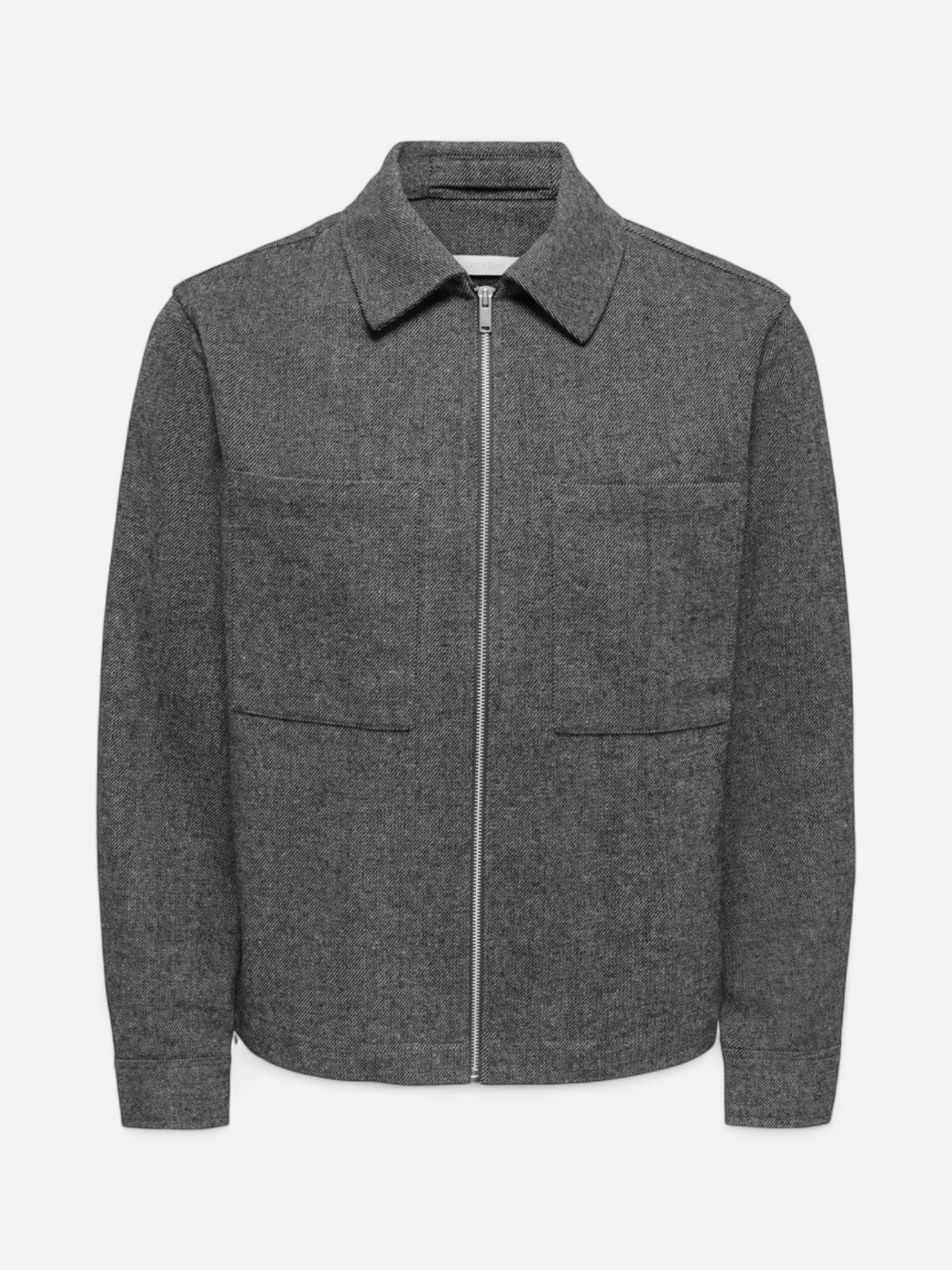 Only & Sons miesten paitatakki Luton Overshirt, Anthracite Melange - Kekäle.fi