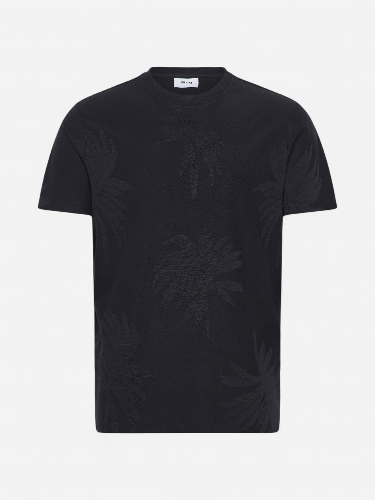 ONSMARCO LIFE REG PALM JACQUARD SS TEE Dark Navy - Kekäle.fi