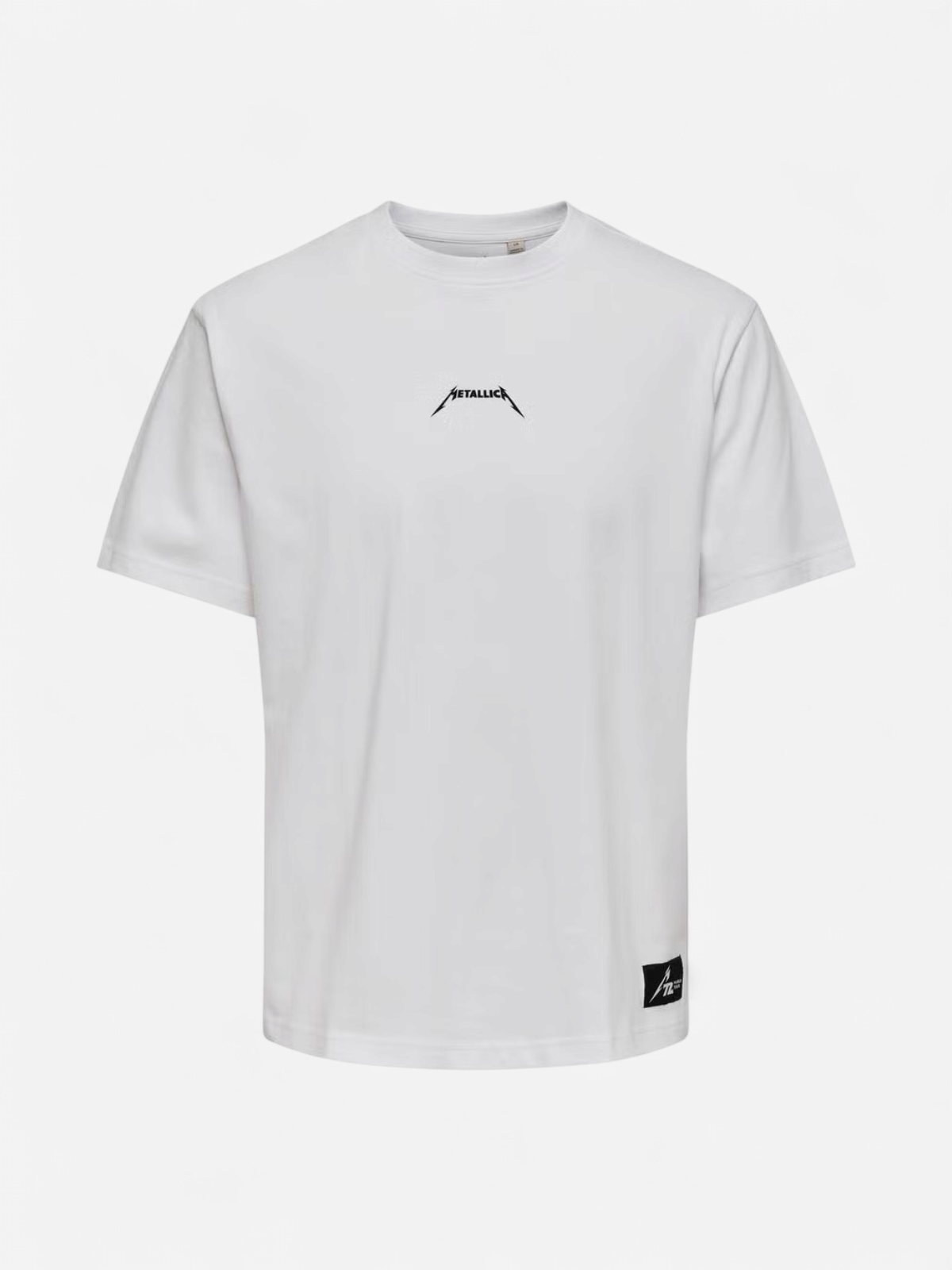 ONSMETALLICA LIFE RLX SS LIC TEE Bright White CRADLE - Kekäle.fi