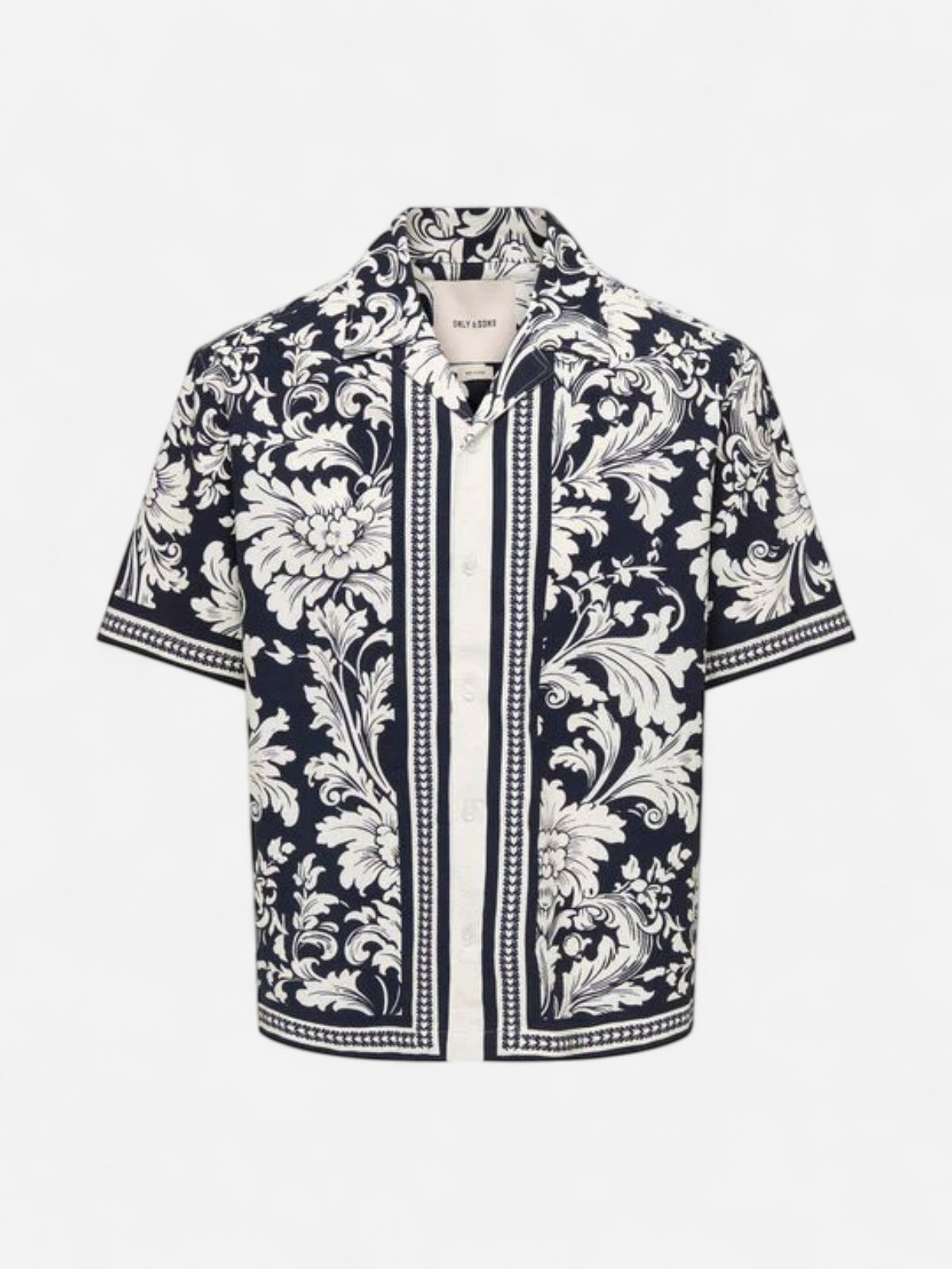 ONSNERO RLX RESORT SS SHIRT Jet Black Lotus Antique W - Kekäle.fi