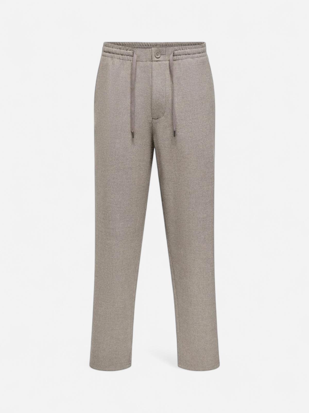 Only & Sons miesten kangashousut Onstoby Loose Tapered Pique Bath Pants, Falcon Melange - Kekäle.fi