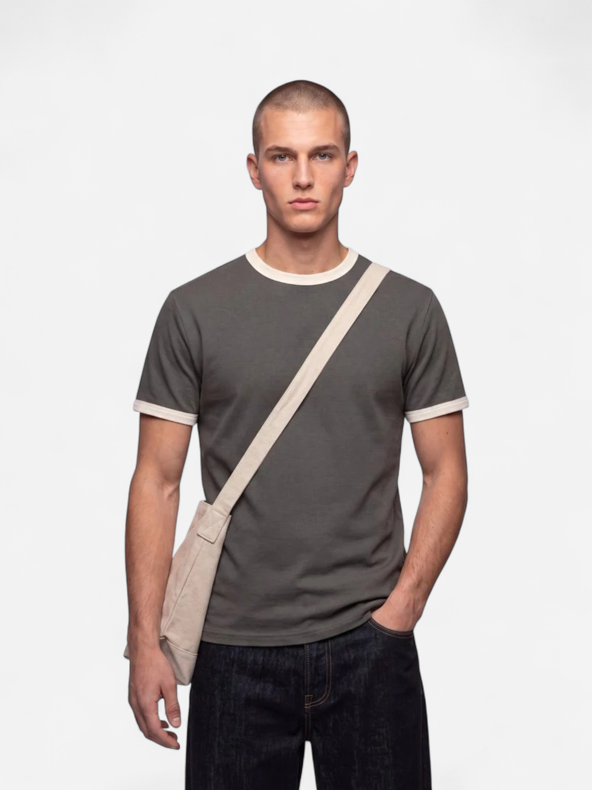 Only & Sons miesten T-paita ONSWILLO, Beluga Antique White - Kekäle.fi