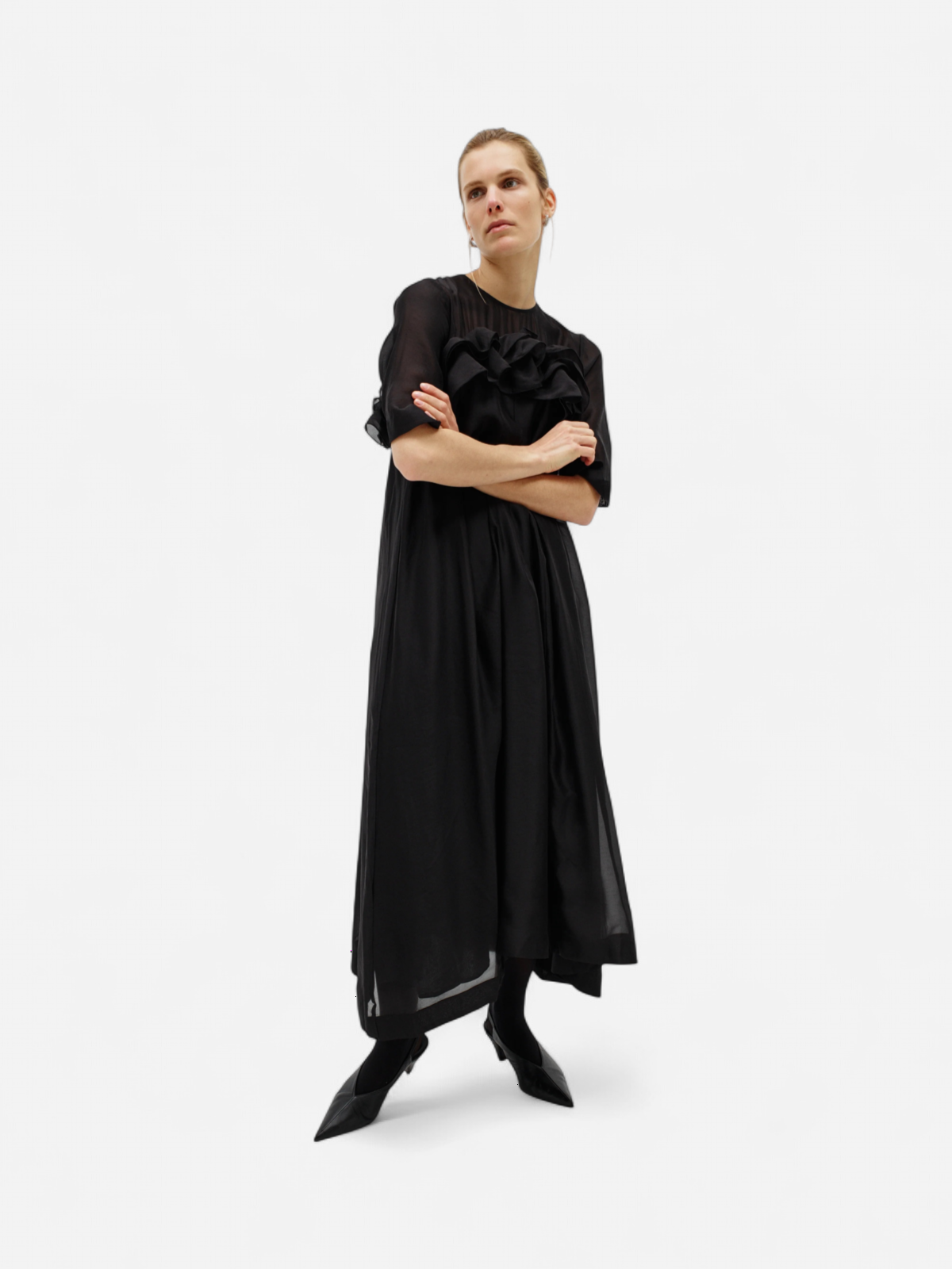 InWear naisten midimekko OrangeIW Dress, musta - Kekäle.fi