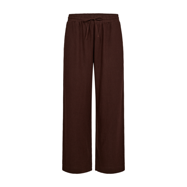 Freequent naisten kangashousut Lava Ankle Pant, keskiruskea