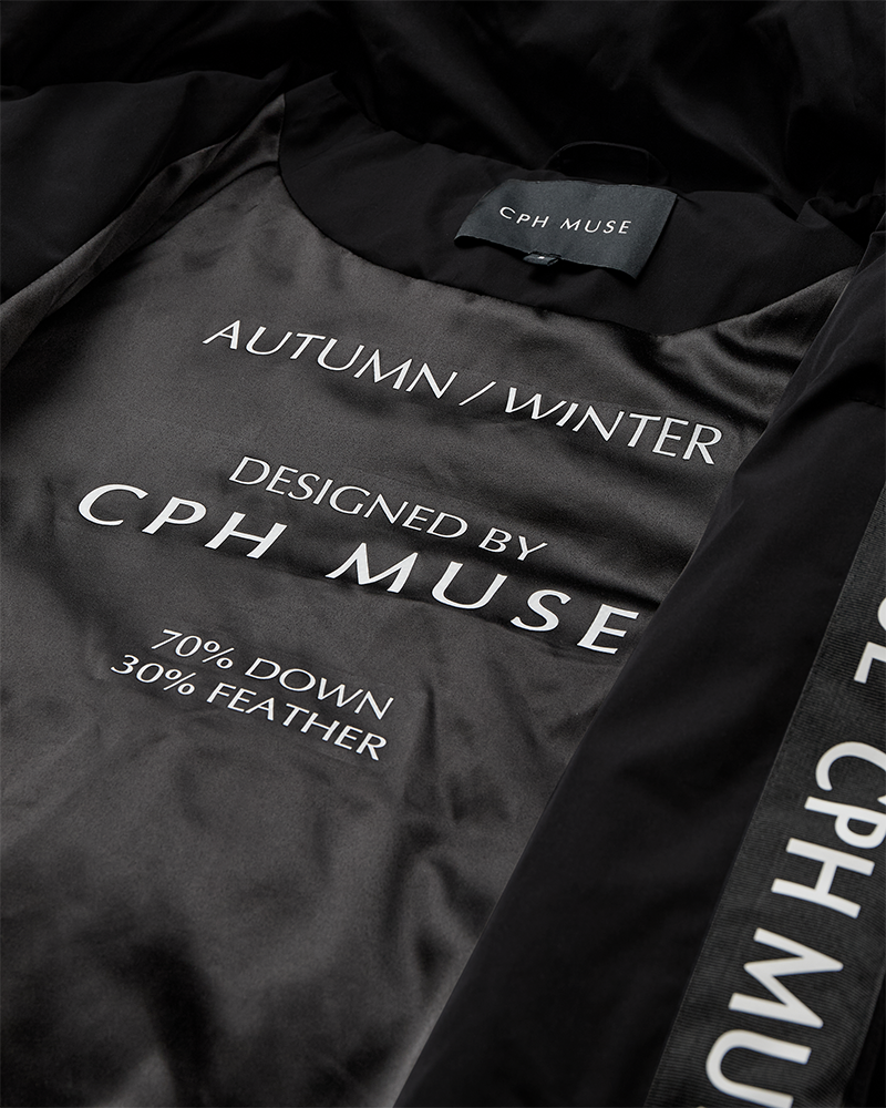 Copenhagen Muse naisten takki Micco Hat Coat, musta