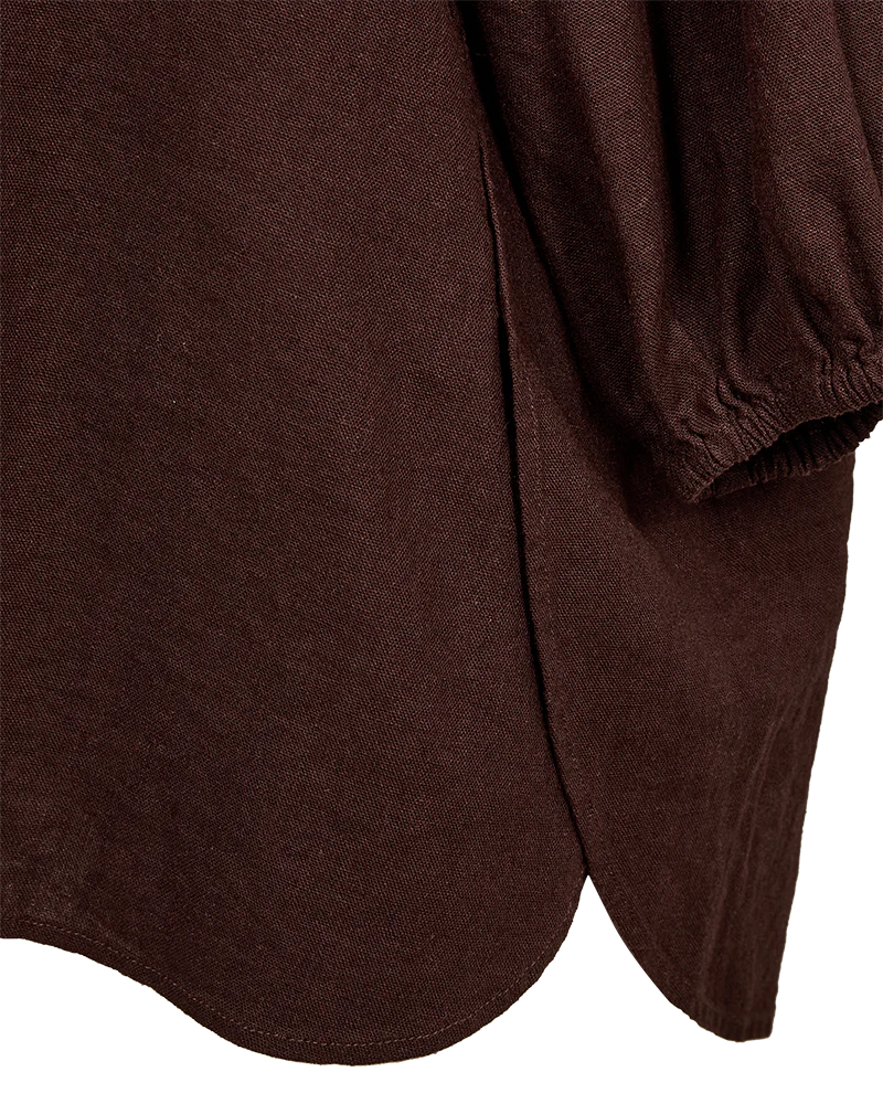 Freequent naisten pusero FQLava Blouse, tummanruskea