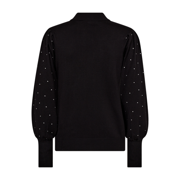 Freequent naisten neulepusero Dotka Pullover, musta