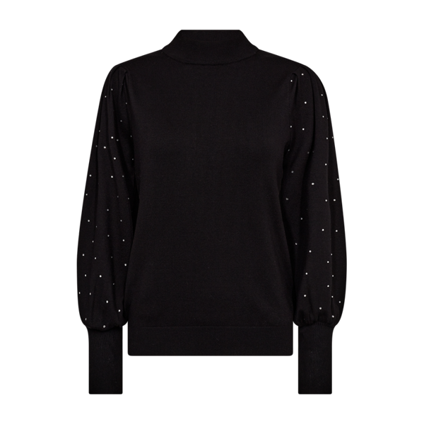 Freequent naisten neulepusero Dotka Pullover, musta