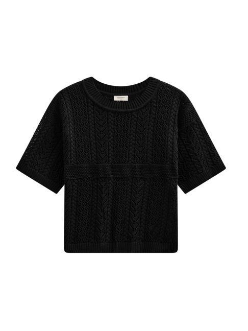 Freequent naisten neulepusero Arwen Pullover, musta