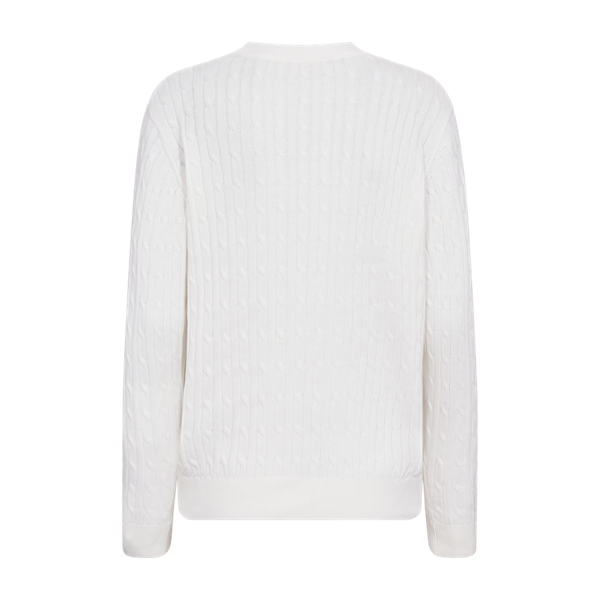 Freequent naisten neulepusero Dodo Pullover, valkoinen