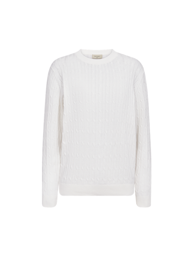 Freequent naisten neulepusero Dodo Pullover, valkoinen