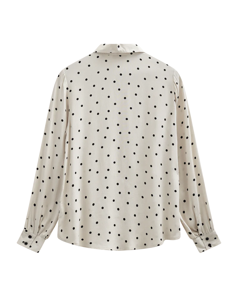 Freequent naisten paitapuserot Lovy Shirt, kuosillinen beige