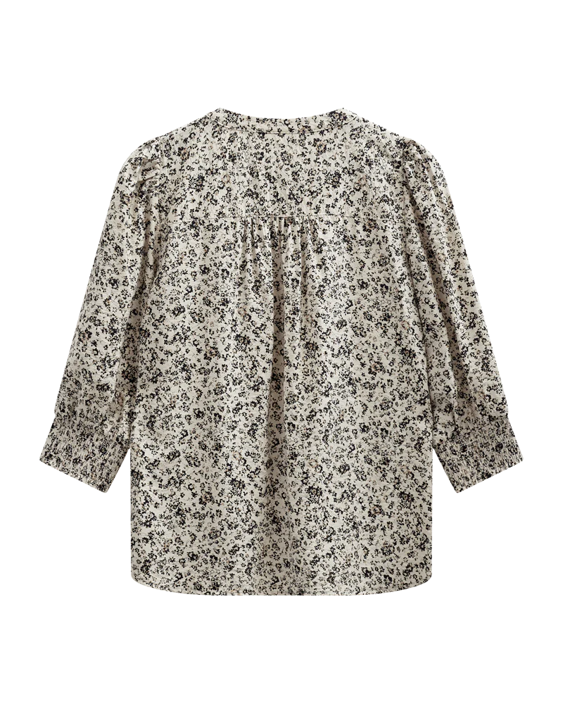 Freequent naisten pusero Molli Shirt, kuosillinen beige