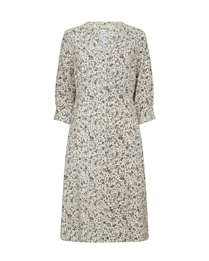 Freequent naisten mekko Molli Dress, kuosillinen beige