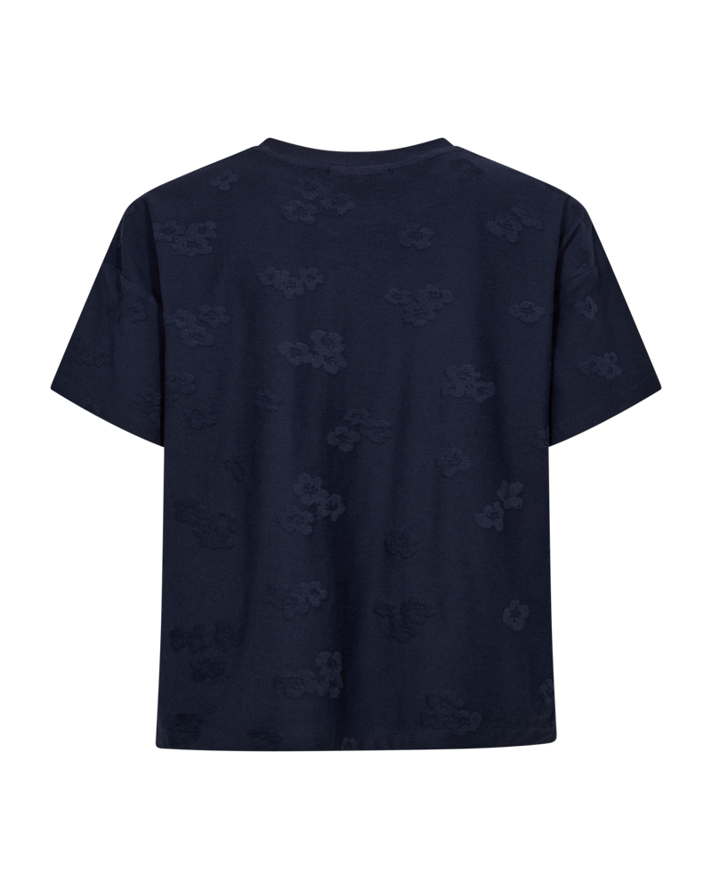Freequent naisten T-paita Ziprea, Navy Blazer
