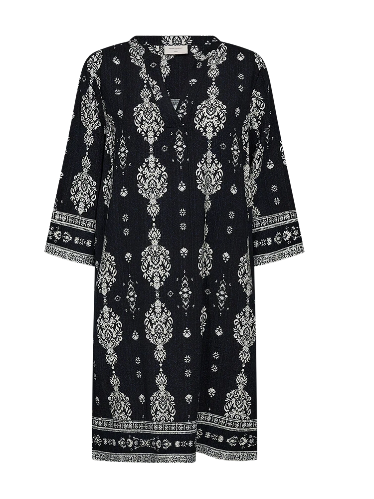 Freequent mekko Tilly Dress, musta kuosi