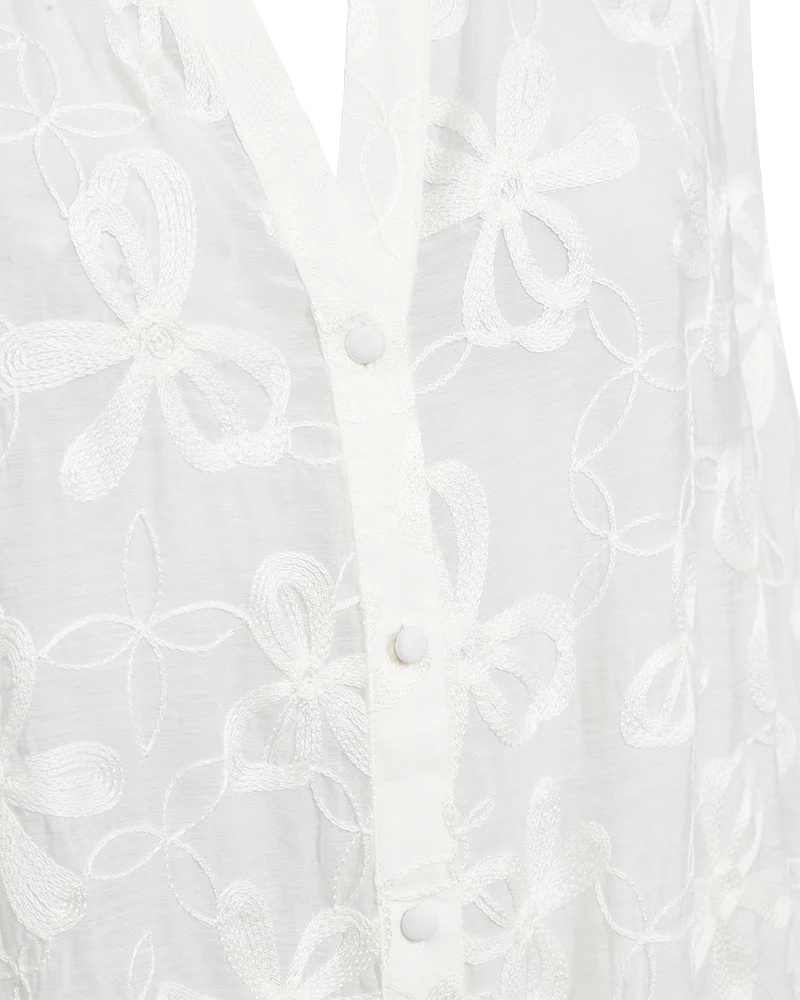 Freequent naisten pusero Randy Blouse, valkoinen