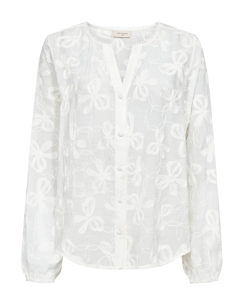 Freequent naisten pusero Randy Blouse, valkoinen