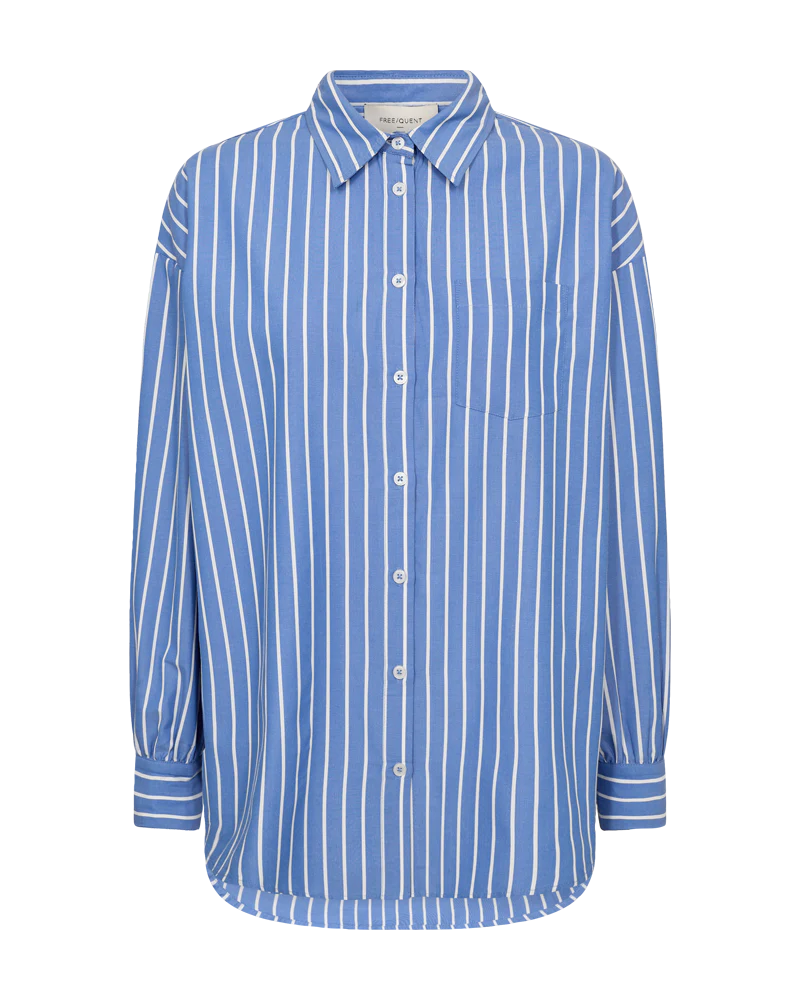 Freequent naisten paitapusero Zappa Shirt, raidallinen sininen
