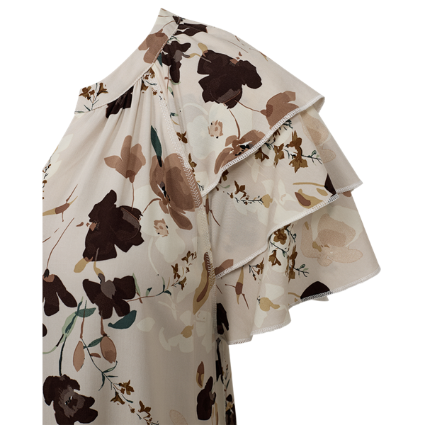 Freequent mekko Adney Dress, Moonbeam w. Coffee Bean
