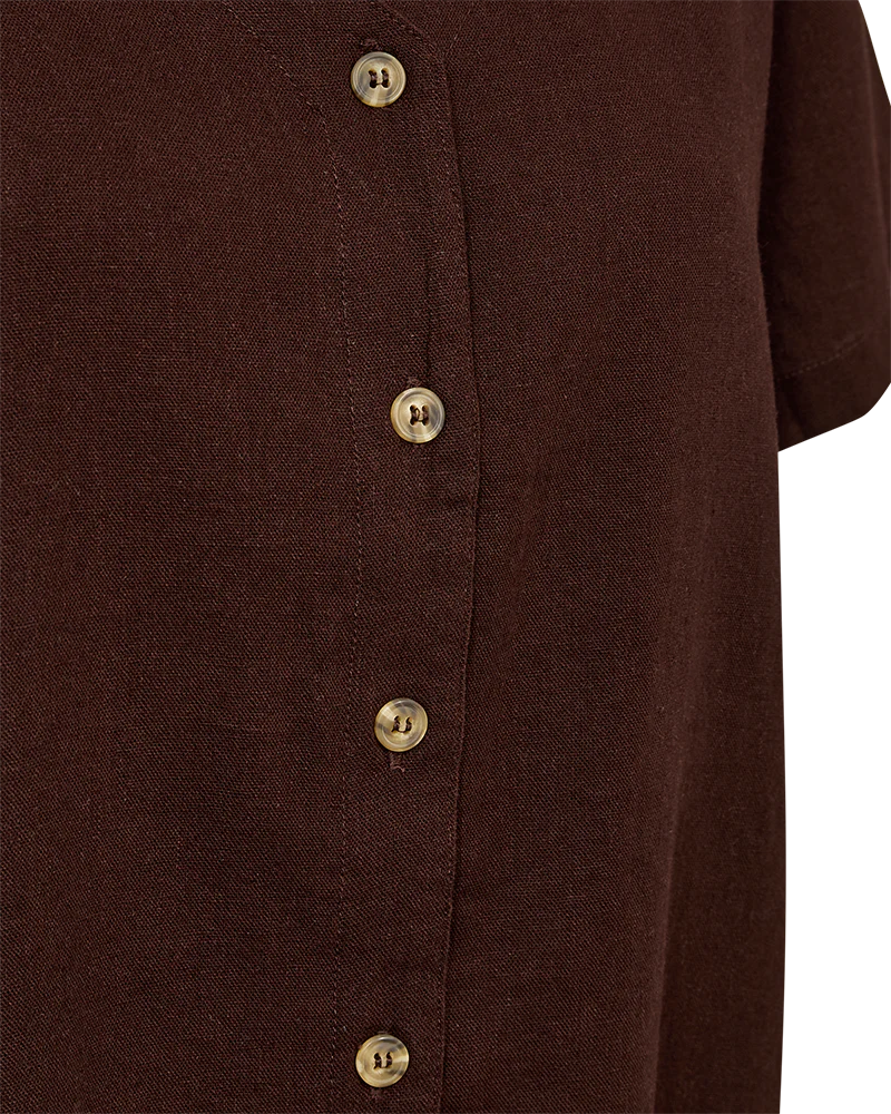Freequent naisten paita Lava Shirt, tummanruskea