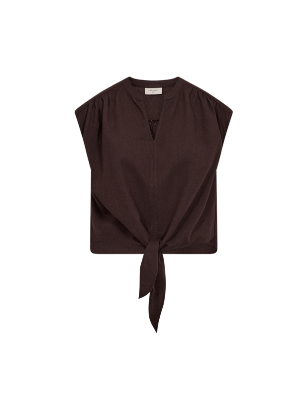 Freequent naisten paita Lavisco Blouse, keskiruskea
