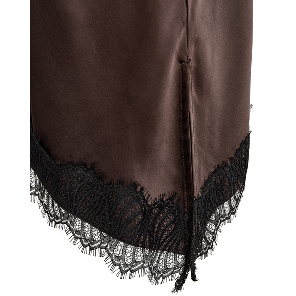 Freequent naisten toppi Dova Top, Coffee Bean w. Black